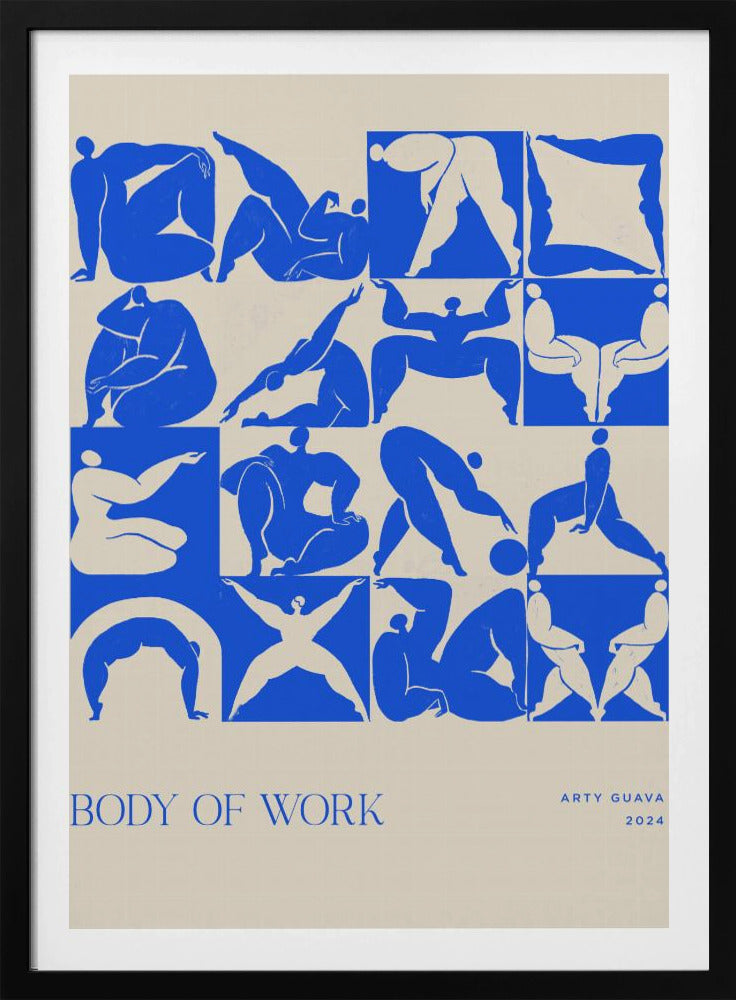 Werk (blauw) | Poster