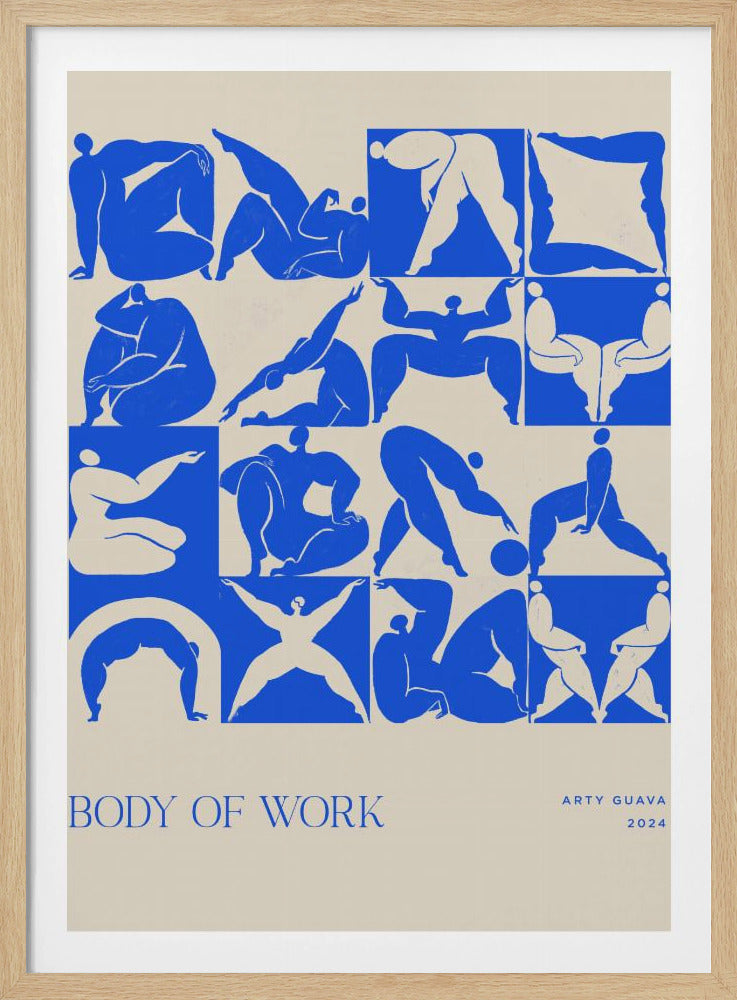 Werk (blauw) | Poster