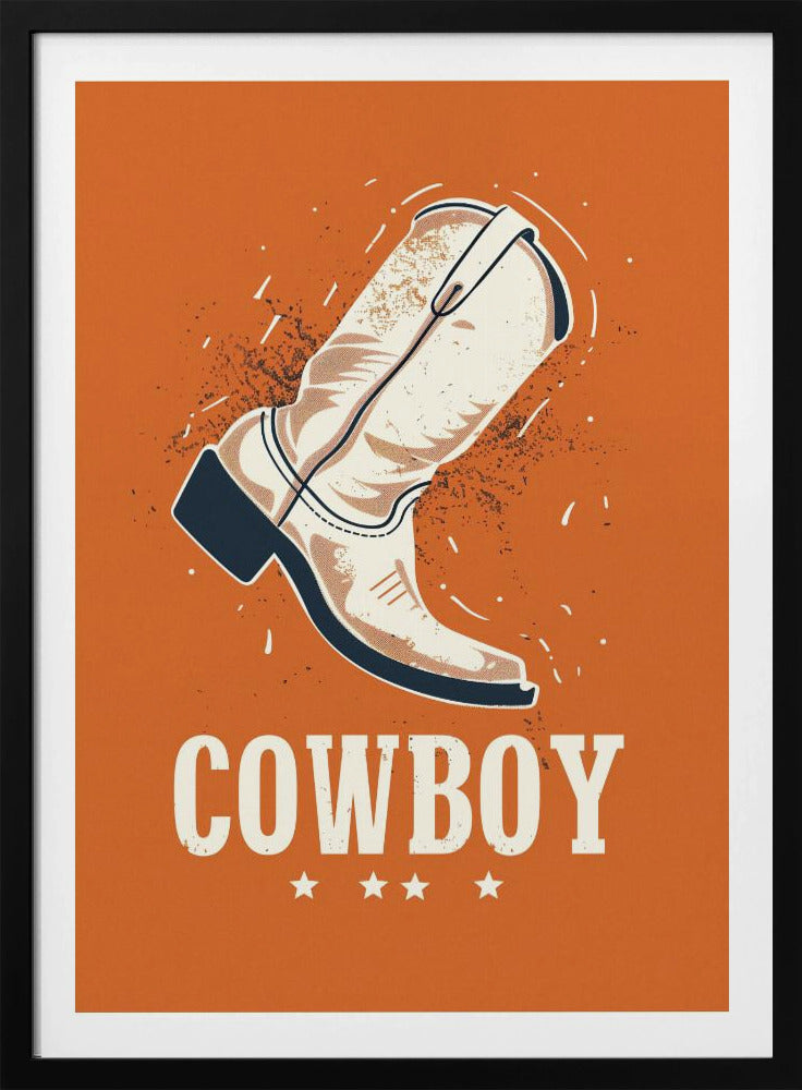 Vintage cowboylaarzen | Poster