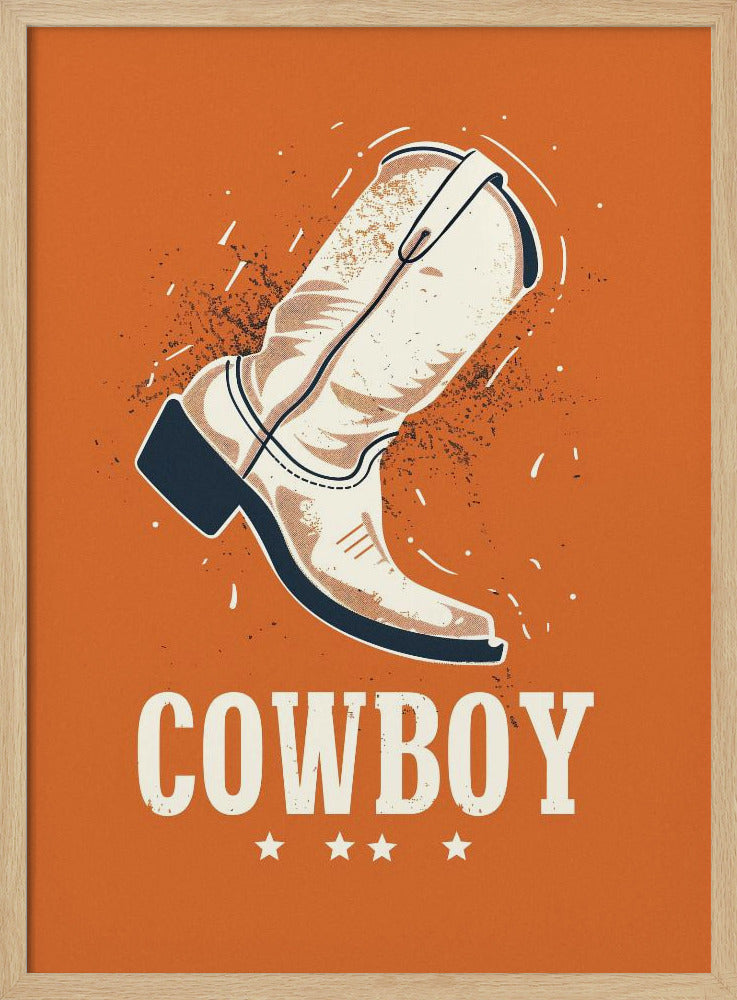 Vintage cowboylaarzen | Poster