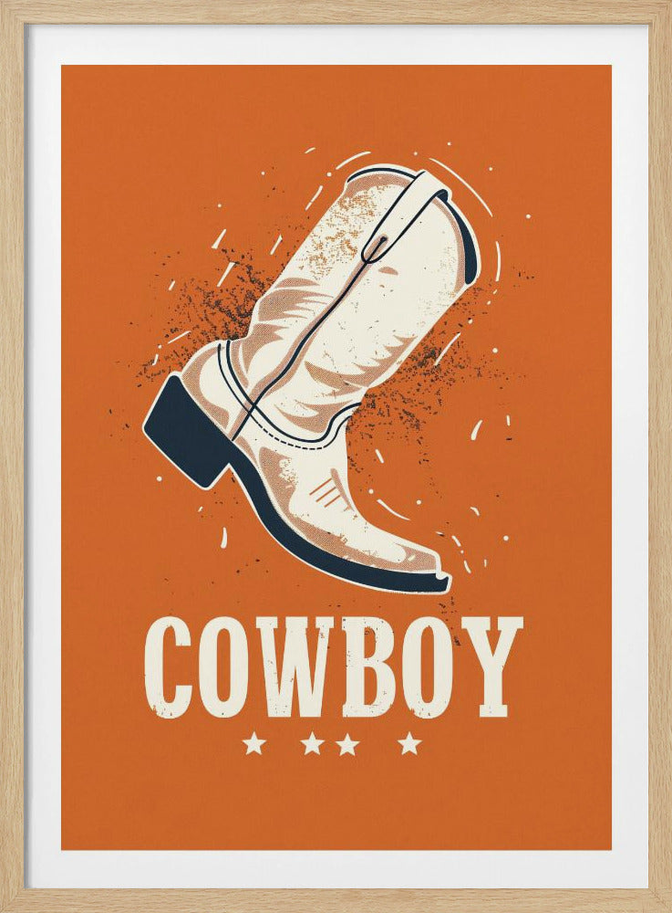 Vintage cowboylaarzen | Poster
