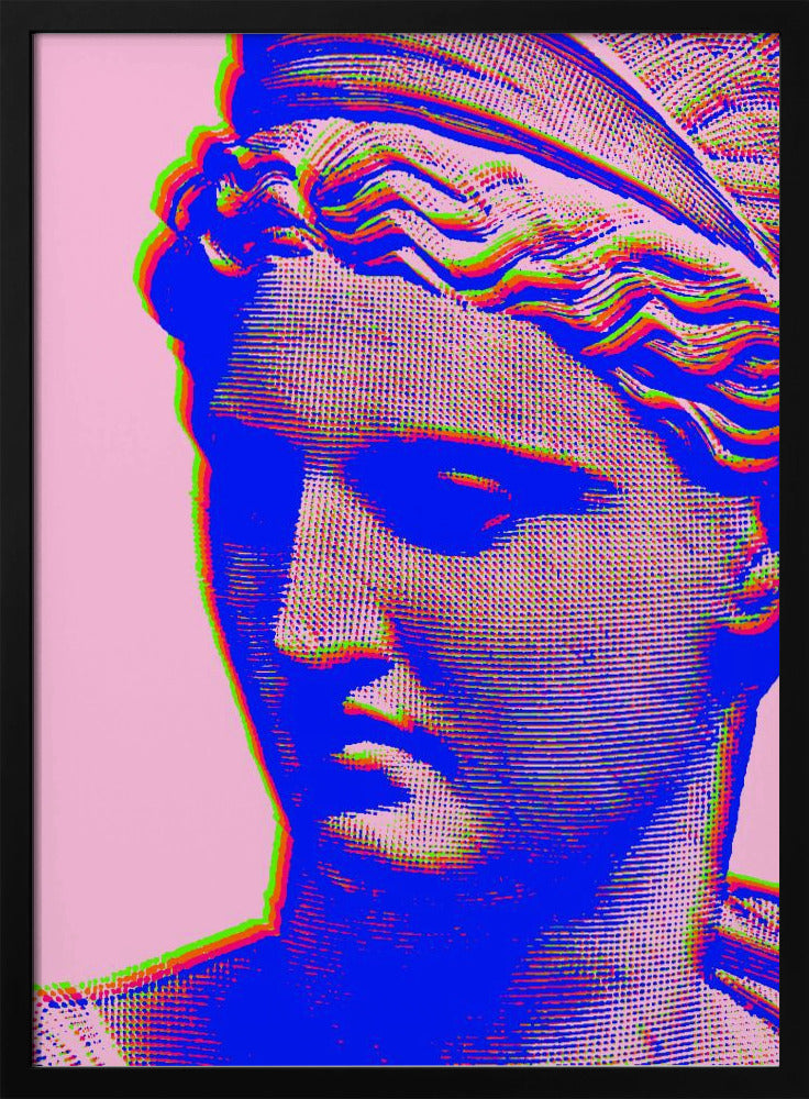 Levendige glitchbuste | Poster