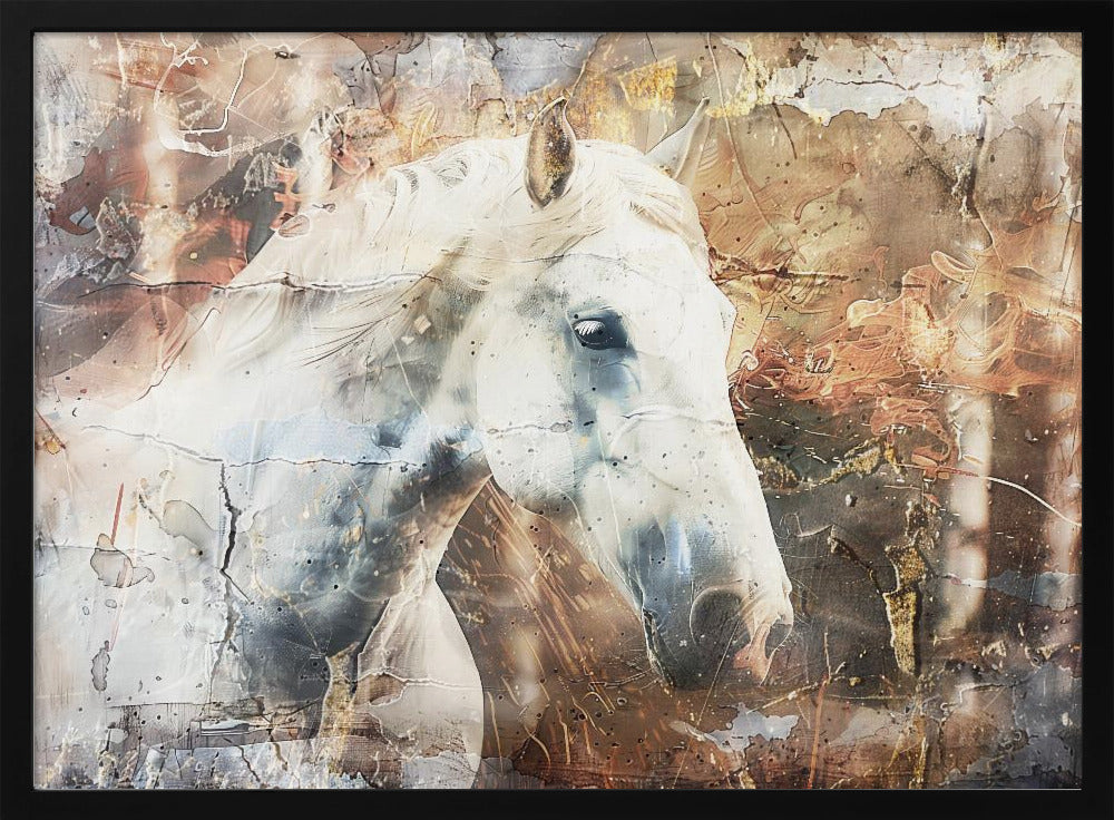 Paardendier Vintage Kunstillustratie Wandkunst 05 | Poster
