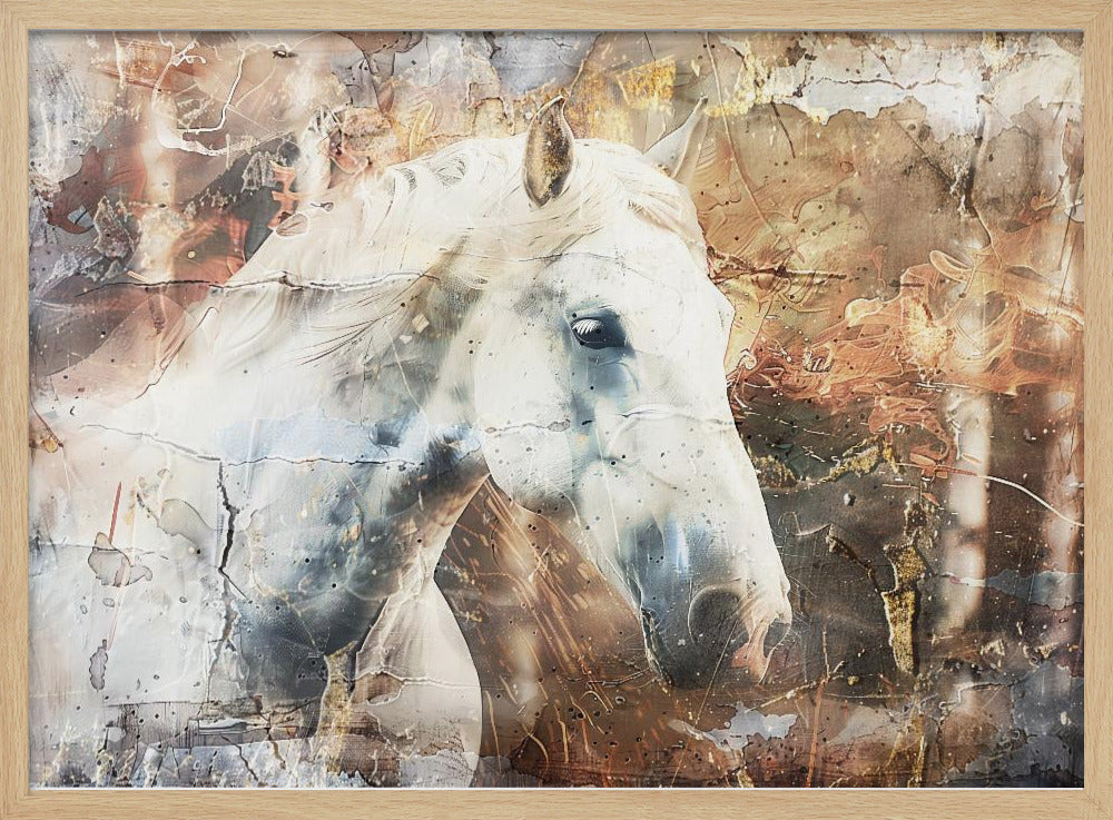 Paardendier Vintage Kunstillustratie Wandkunst 05 | Poster