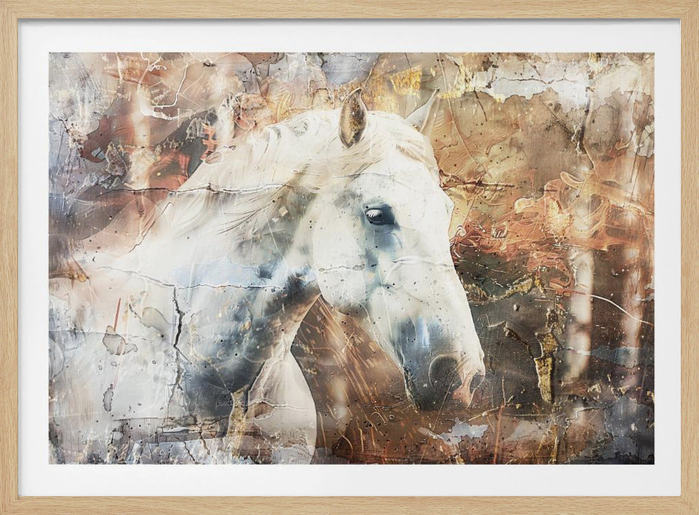 Paardendier Vintage Kunstillustratie Wandkunst 05 | Poster