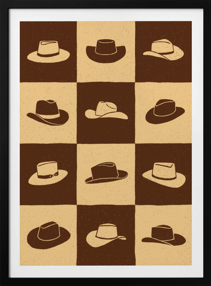 Cowboy Dambord | Poster