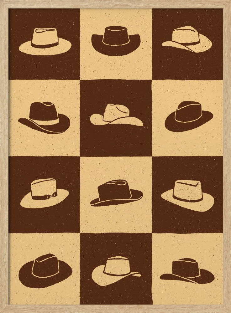 Cowboy Dambord | Poster