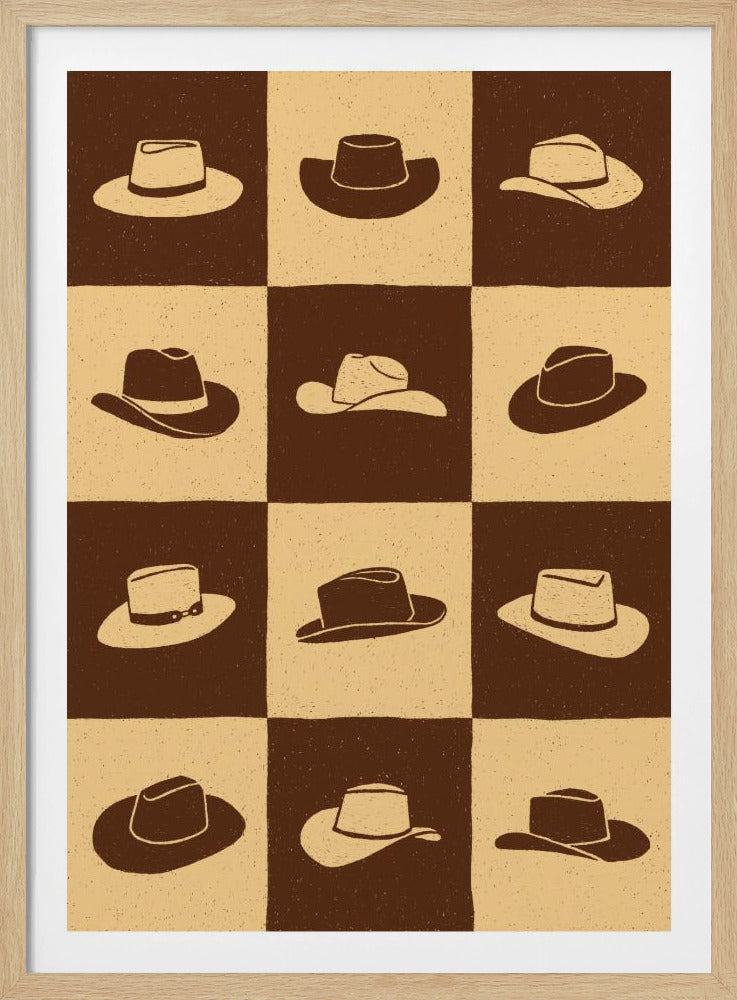 Cowboy Dambord | Poster