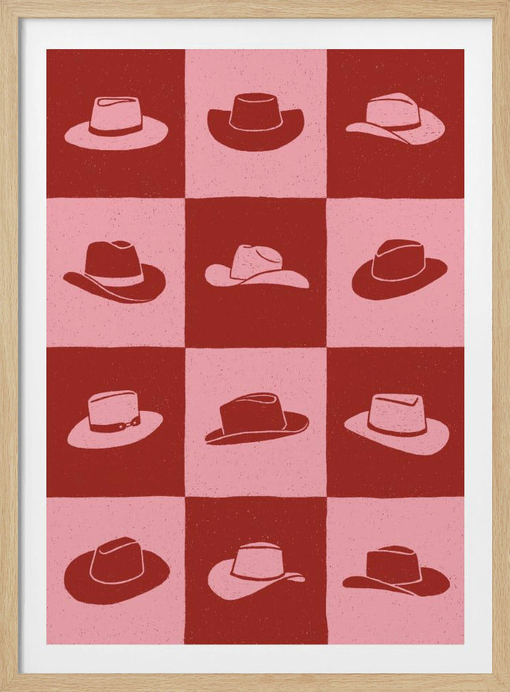Cowgirl Dambord | Poster
