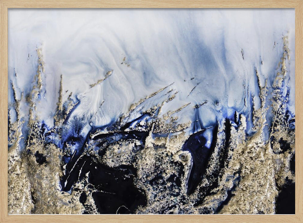 Dramatische kunst - Gouden rotsen | Poster