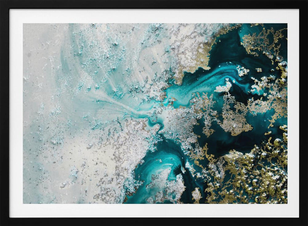 Abstract kust-zeezicht | Poster