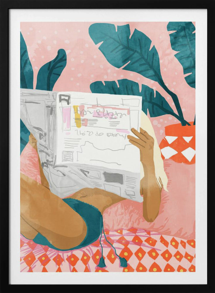 Bohemian Morning News Kunstdruk | Poster