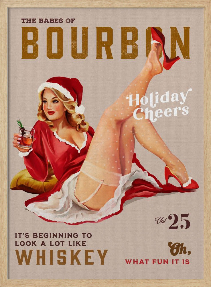 Babes of Bourbon Vol 25 Holiday Cheer Kerst Pinup | Poster