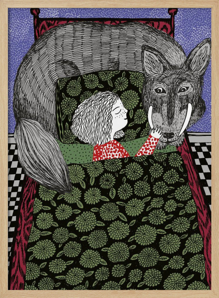 Meisje en Wolf | Poster