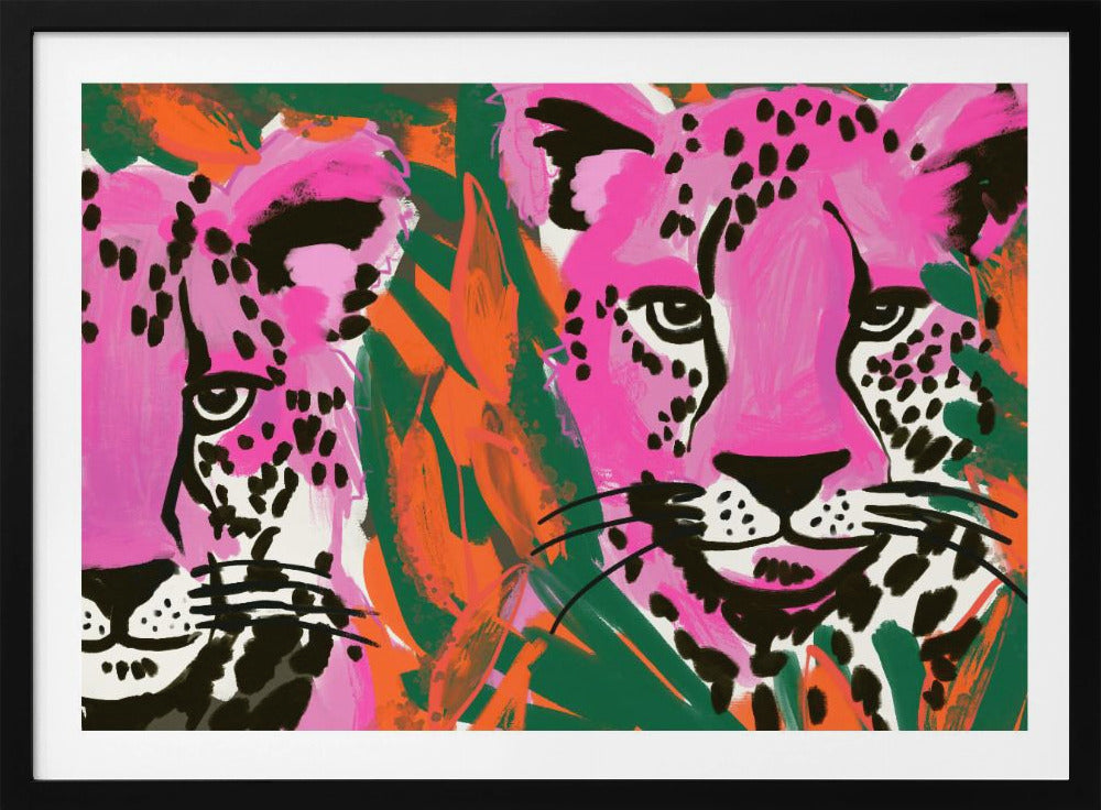 Pink Cheetah Duo | Poster