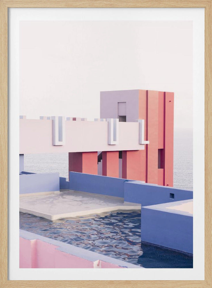 De Rode Muurschildering 1 | Poster