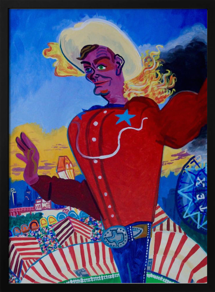 Big Tex in vuur en vlam | Poster