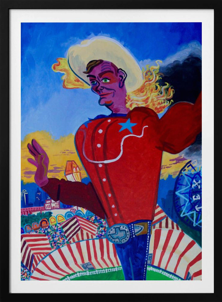 Big Tex in vuur en vlam | Poster