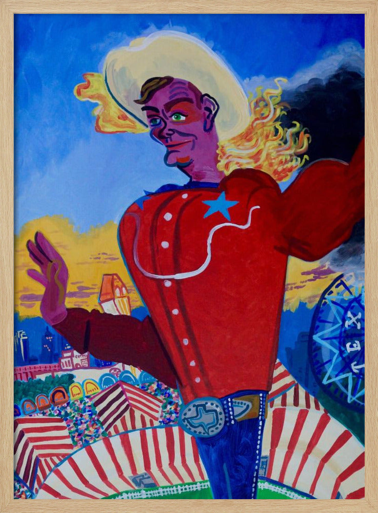 Big Tex in vuur en vlam | Poster