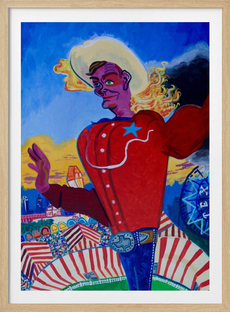 Big Tex in vuur en vlam | Poster