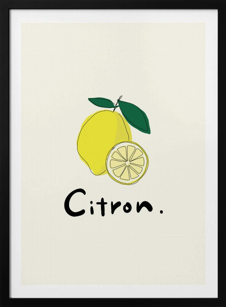 Moderne Franse fruitcollectie "Citroen / Citroen" | Poster