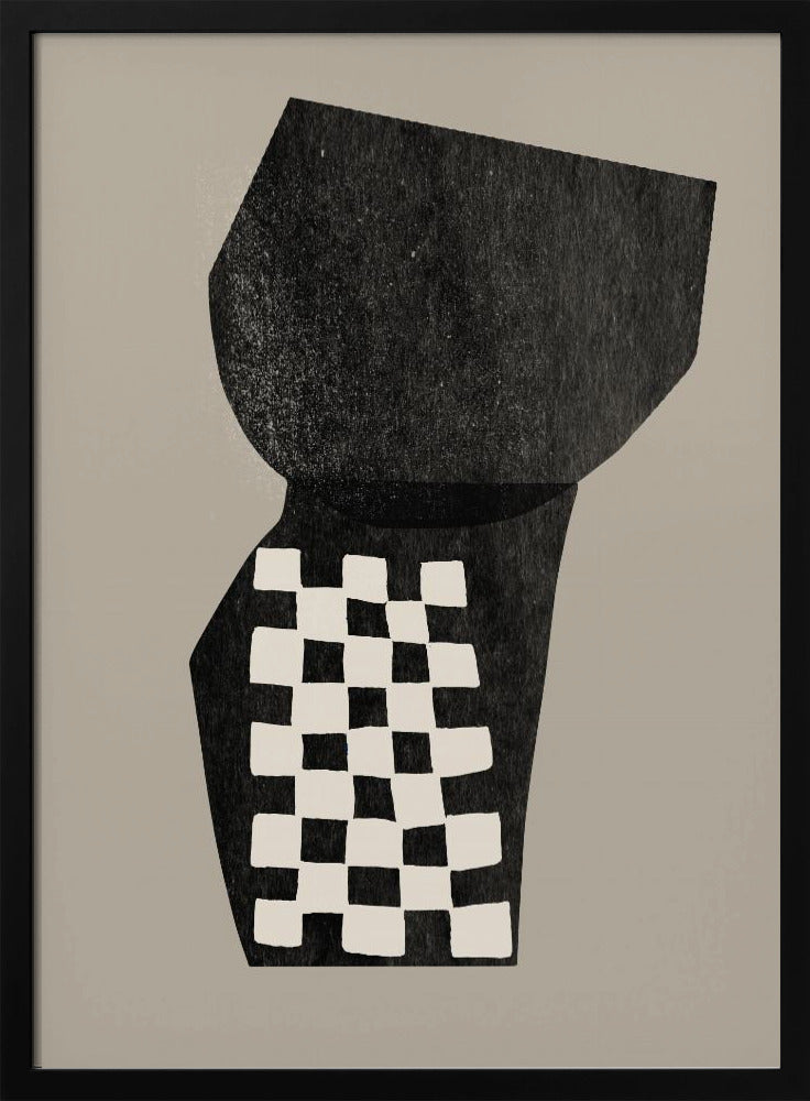 Geruite abstractie | Poster