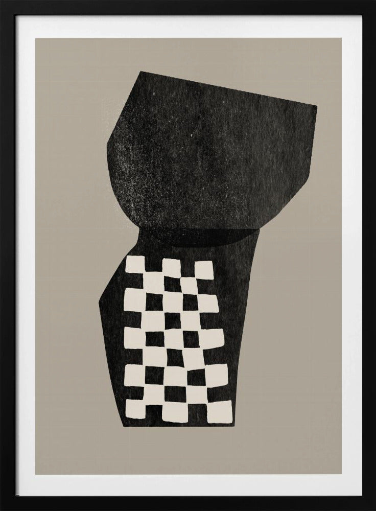 Geruite abstractie | Poster