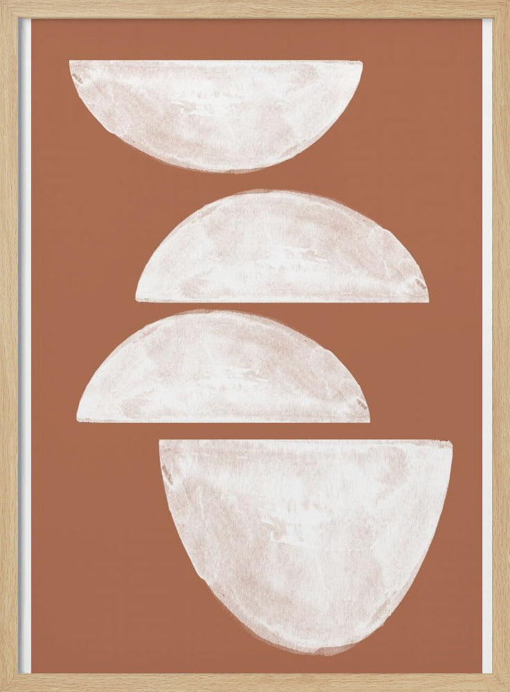 Gestapelde Helften | Poster