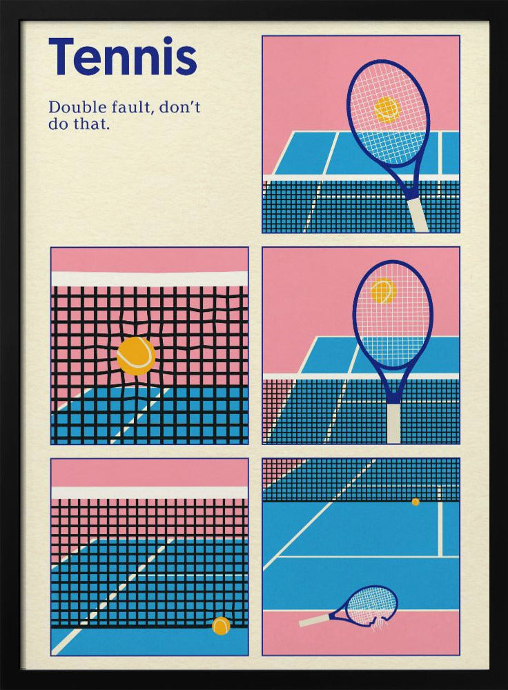 Poster Tennis Dubbelsprong | Poster