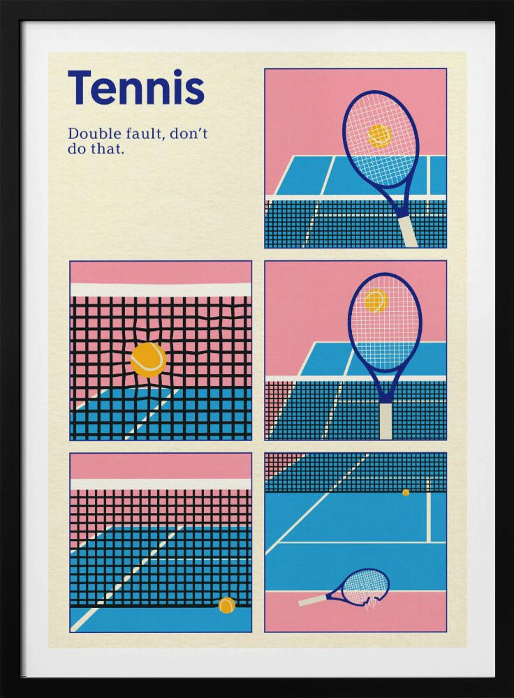 Poster Tennis Dubbelsprong | Poster