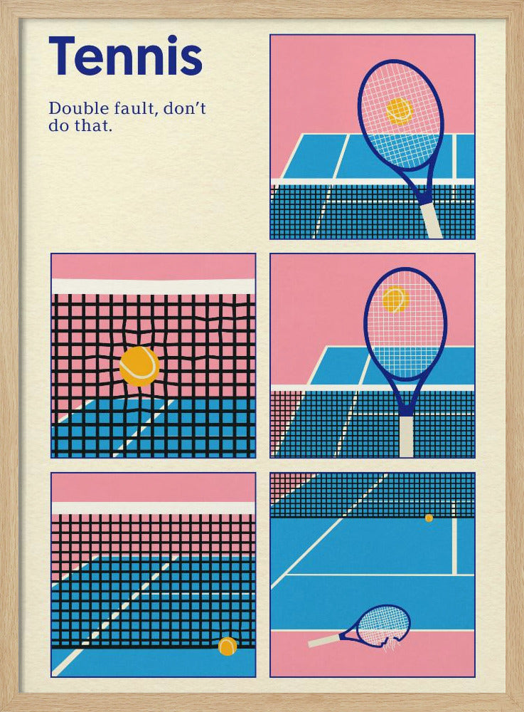 Poster Tennis Dubbelsprong | Poster