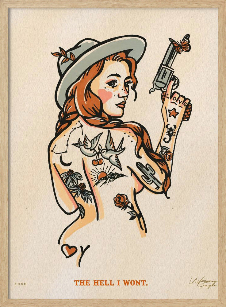 De hel die ik niet wil printen 16x20 | Poster