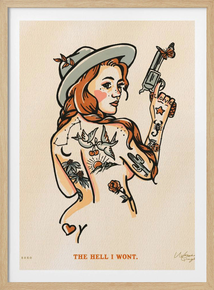 De hel die ik niet wil printen 16x20 | Poster