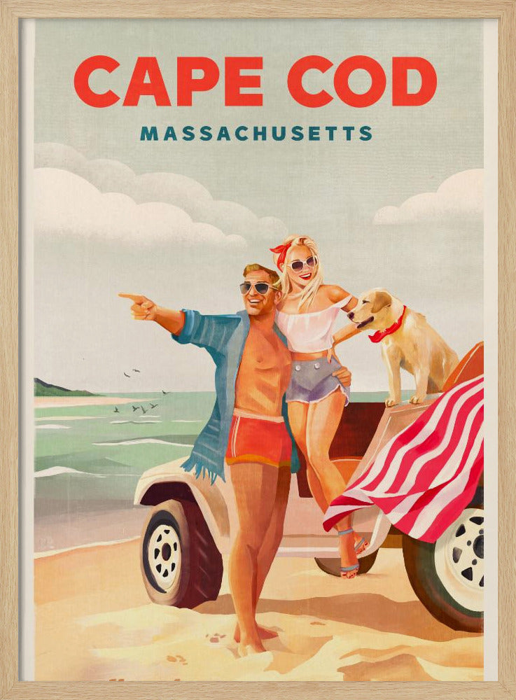 Cape Cod Massachusetts Zomerstrandkunst | Poster