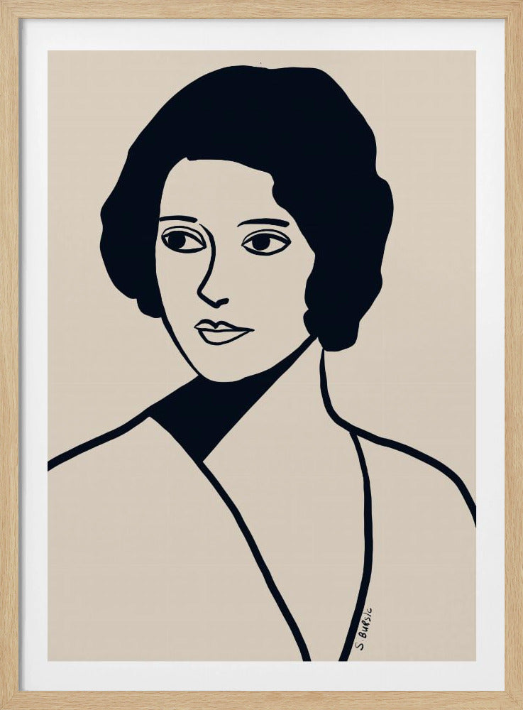 Vintage vrouw | Poster