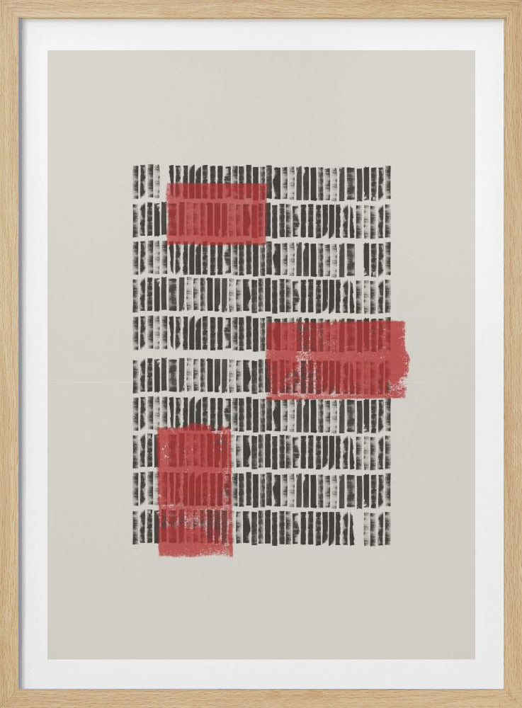 Crimson Grids | Poster