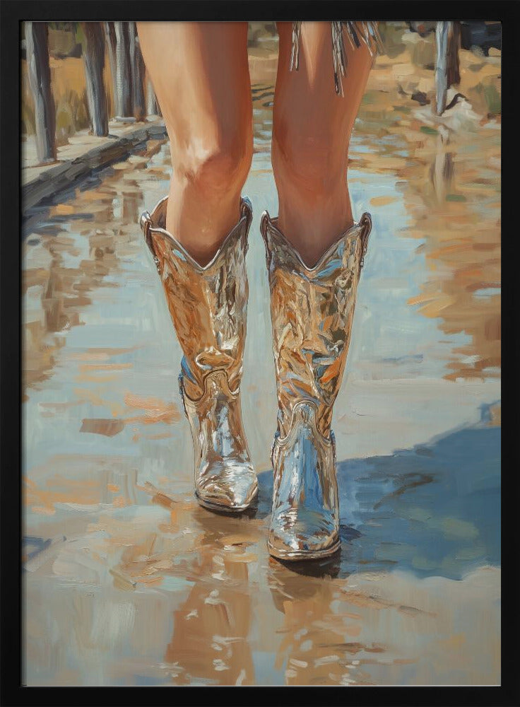Zilveren Cowgirl | Poster