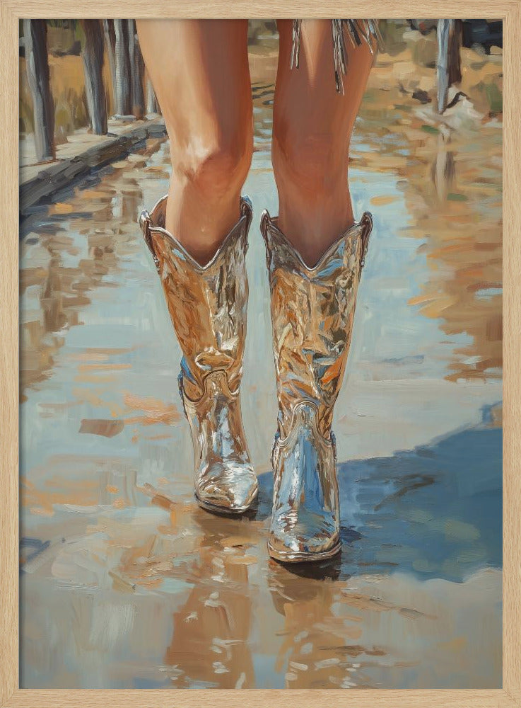 Zilveren Cowgirl | Poster