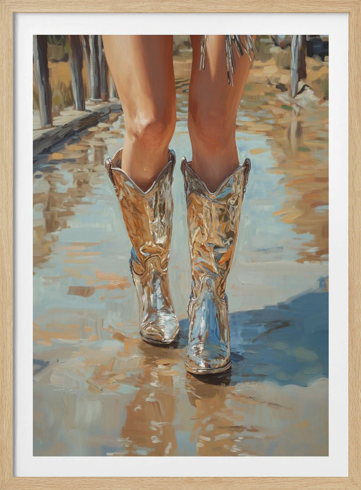 Zilveren Cowgirl | Poster