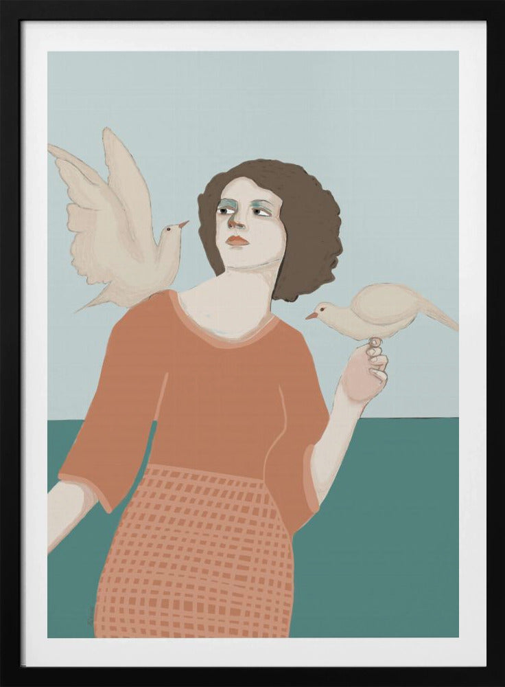 Vredesduifvrouw | Poster