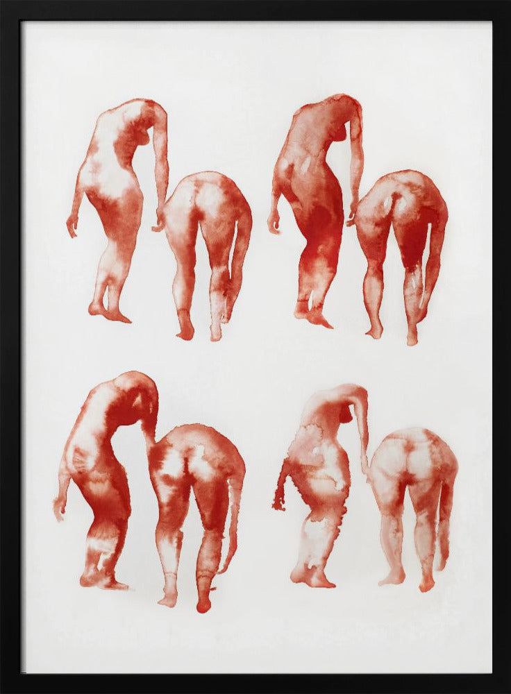 Figuurbewegingsstudie 2x4 | Poster
