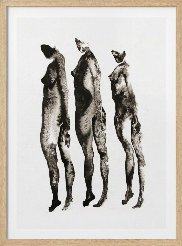 Figuurstudie 3x | Poster