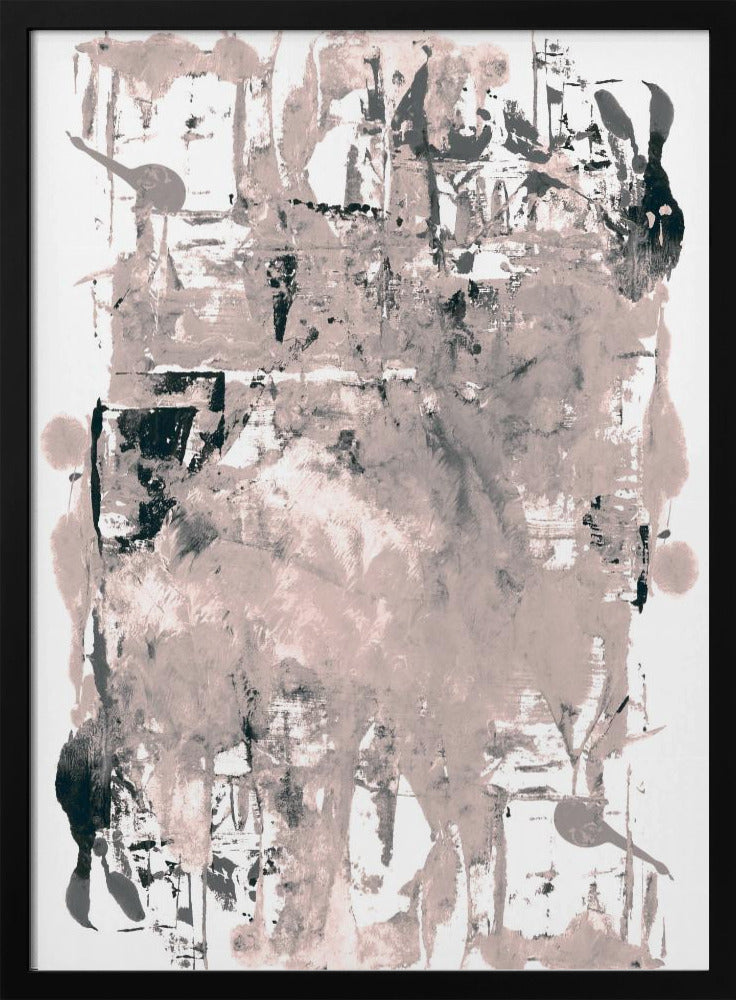 Abstract Neutral Scrapes 2 | Poster