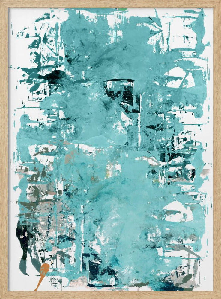 Abstract Neutral Scrapes 3 | Poster