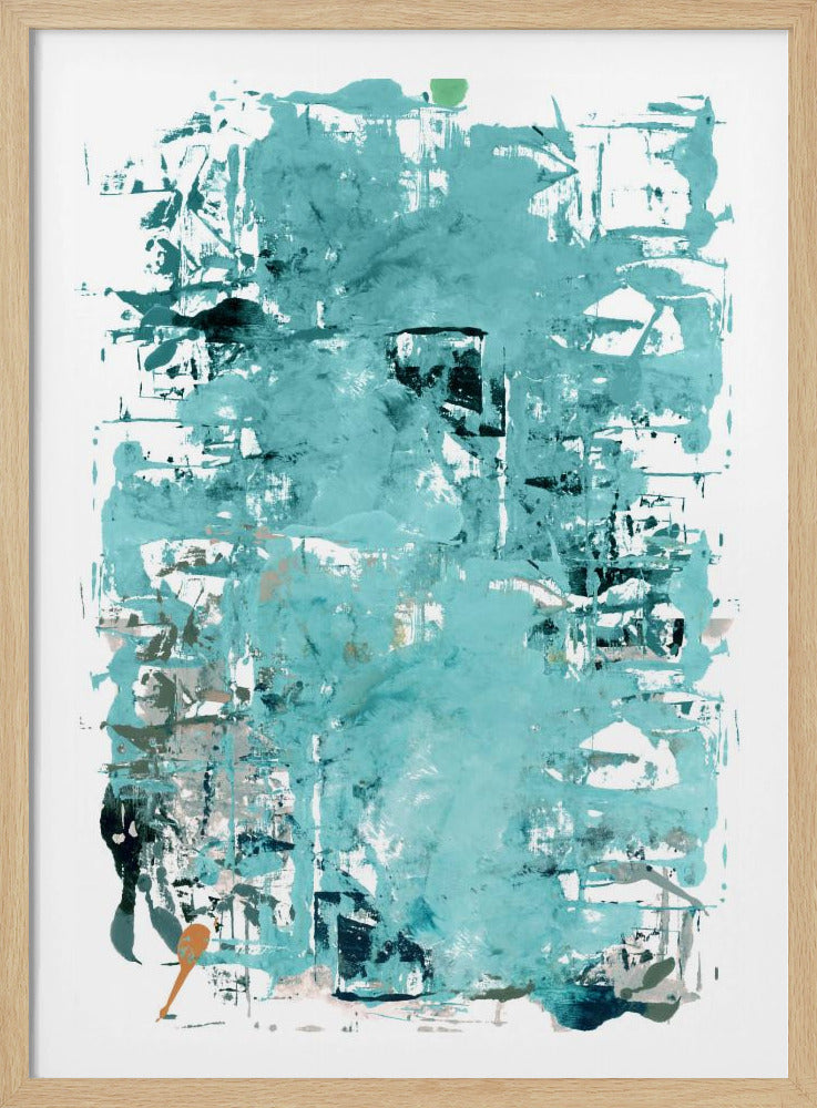 Abstract Neutral Scrapes 3 | Poster