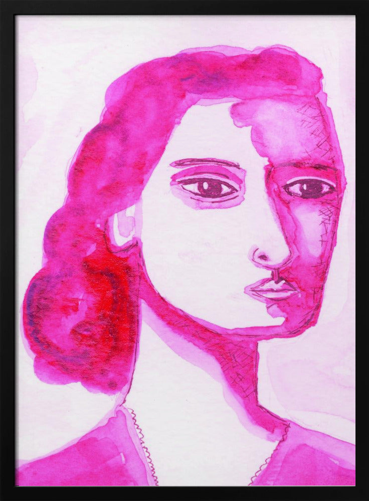 Ik ben een vrouw roze | Poster