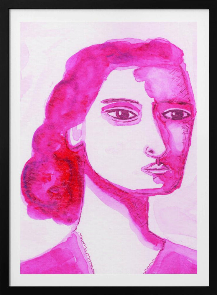 Ik ben een vrouw roze | Poster