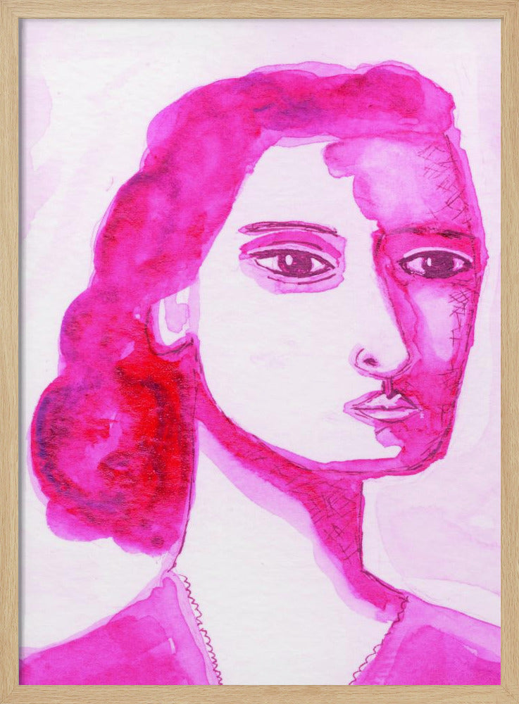 Ik ben een vrouw roze | Poster