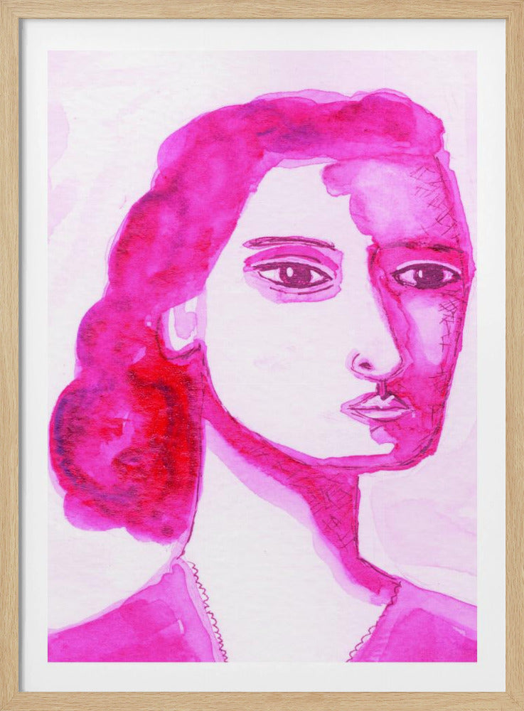 Ik ben een vrouw roze | Poster