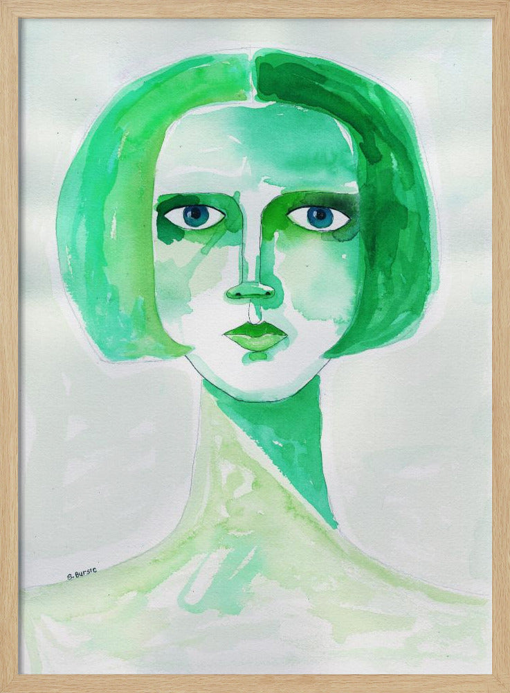 Groen meisje | Poster